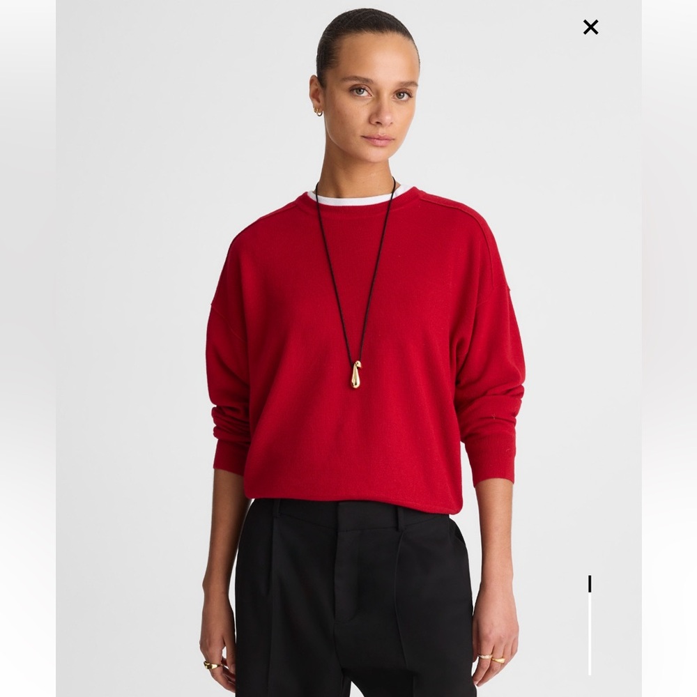 Madewell Red Crew Neck Sweater